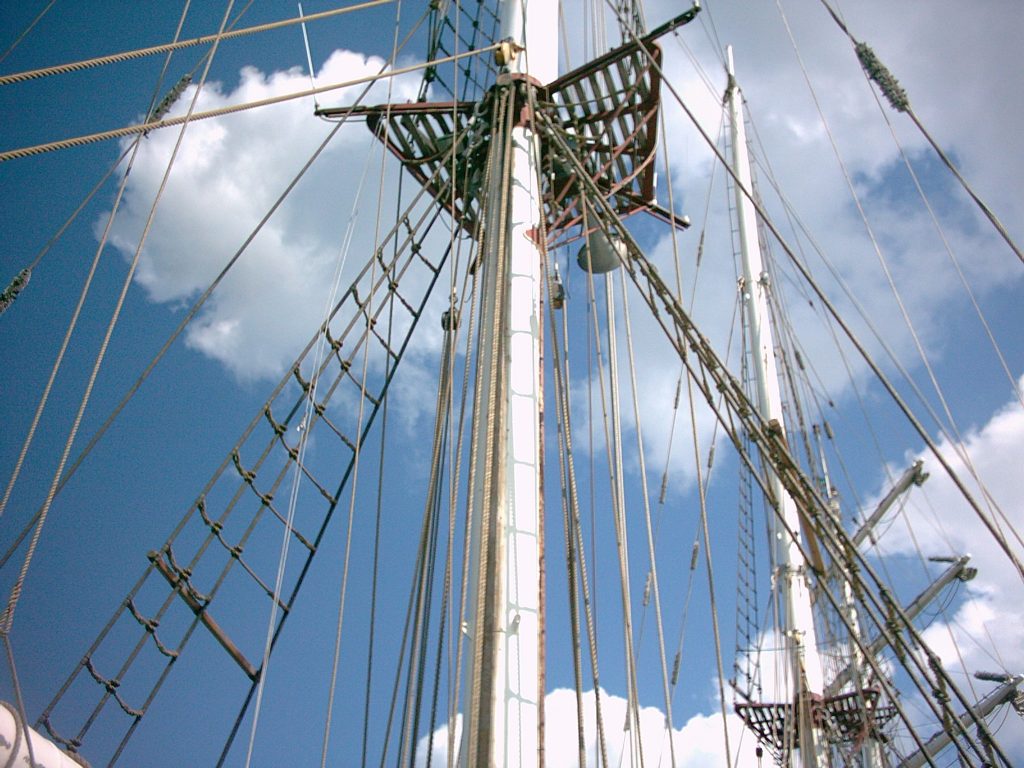 Mast eines Segelschiffs